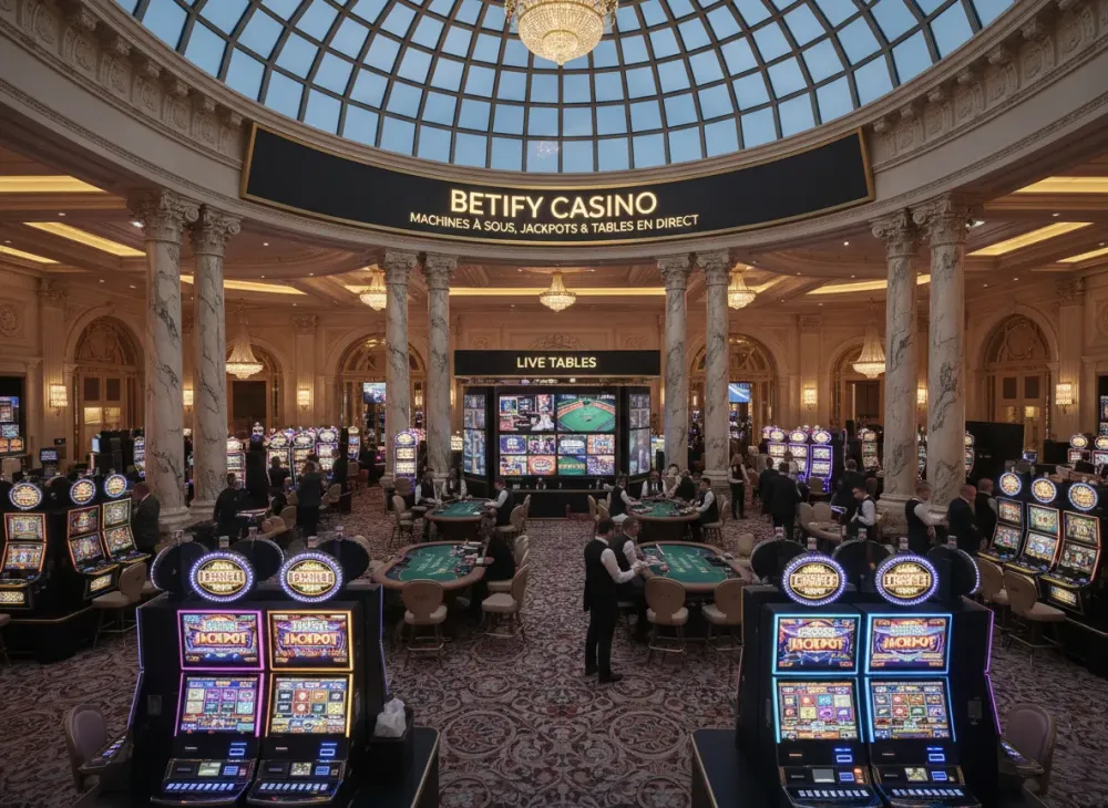 Betify Casino – machines à sous, jackpots et tables en direct